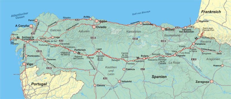 Karte Camino Frances 0800x0343